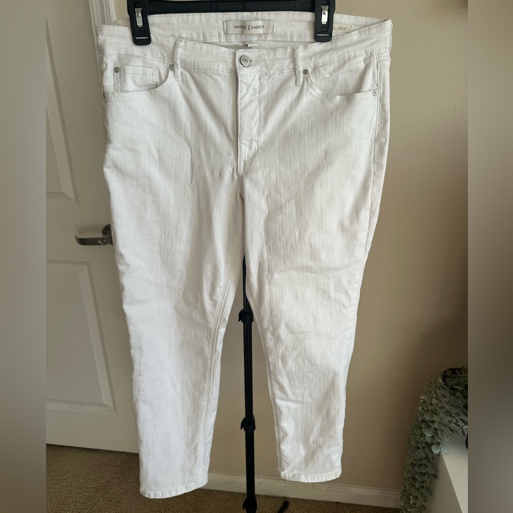 Vintage America White Denim Jeans